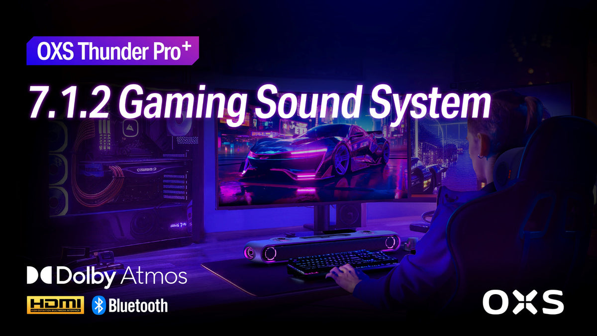 Das ultimative Gaming-Audio-Setup: Präsentation des OXS Thunder Pro+ Dolby Atmos® 7.1.2-Kanal-Gaming-Soundsystems