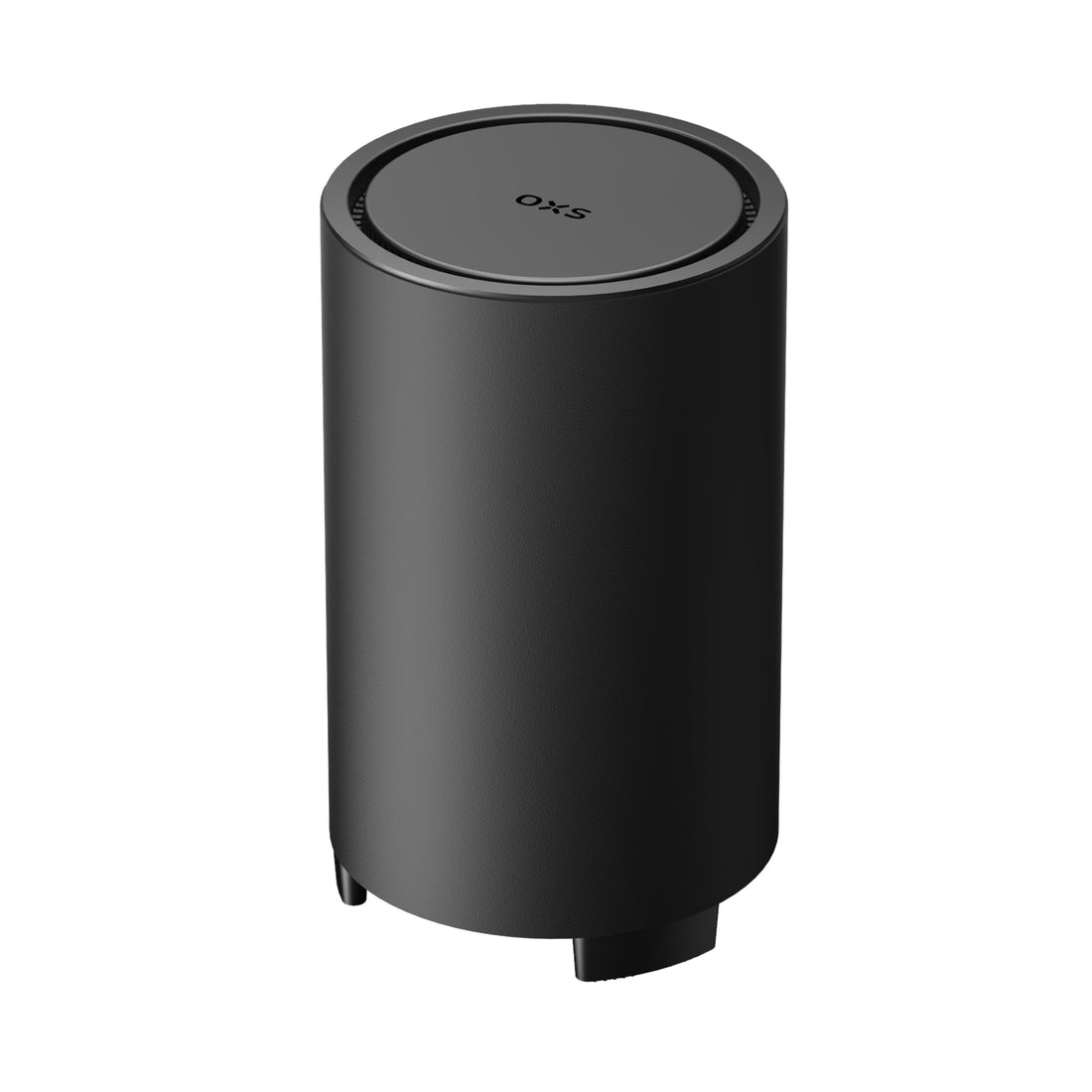 OXS Thunder Sub kabelloser Subwoofer in Schwarz, zylindrisches Gehäuse, freigestellt vor weißem Hintergrund